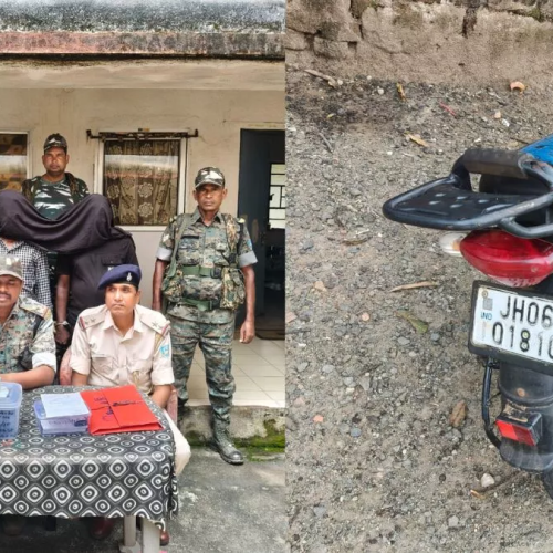 चाईबासा-खूंटी रोड पर एंटी क्राइम चेकिंग में दो डोडा कारोबारी गिरफ्तार, डेढ़ लाख रुपये नकद बरामद