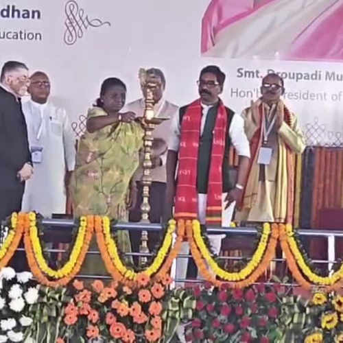 जमशेदपुर के कदमा में राष्ट्रपति द्रौपदी मुर्मू ने श्री जगन्नाथ मंदिर का किया शिलान्यास, मणिपाल टाटा मेडिकल कॉलेज में छात्रों से करेंगी संवाद
