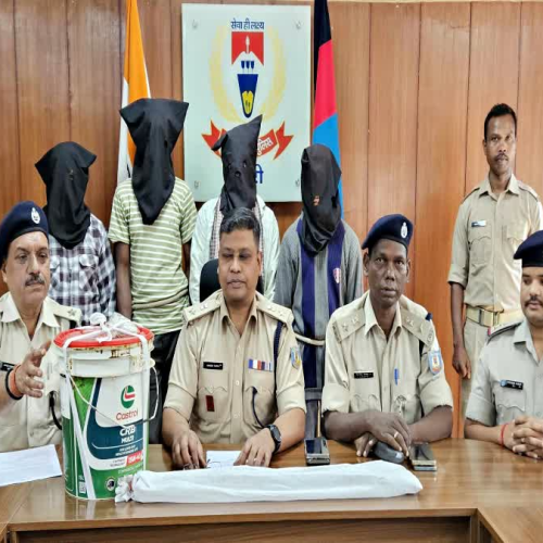 खूंटी में नशा तस्करी पर बड़ा प्रहार, 39.78 किलो डोडा और 6.32 किलो अफीम के साथ 4 तस्कर गिरफ्तार