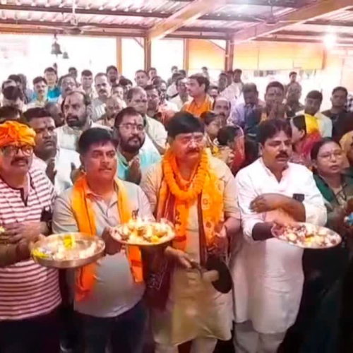 मोदी सरकार के 12 वर्ष पूरे होने पर धनबाद में विशेष पूजा, विकसित भारत का लिया गया संकल्प