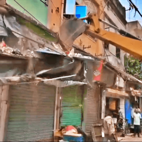 देवघर में अतिक्रमण हटाओ अभियान के दौरान पिस्टल निकालने का वीडियो वायरल, एसपी ने जांच के दिए आदेश