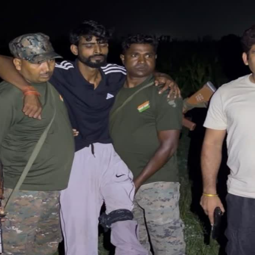 हजारीबाग में प्रिंस खान गैंग से जुड़े आरोपी से मुठभेड़, पैर में लगी गोली; हथियार और देसी बम बरामद