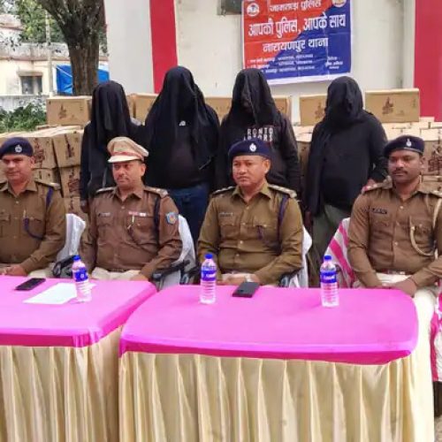 जामताड़ा में 45 लाख की नकली शराब जब्त, चार तस्कर गिरफ्तार