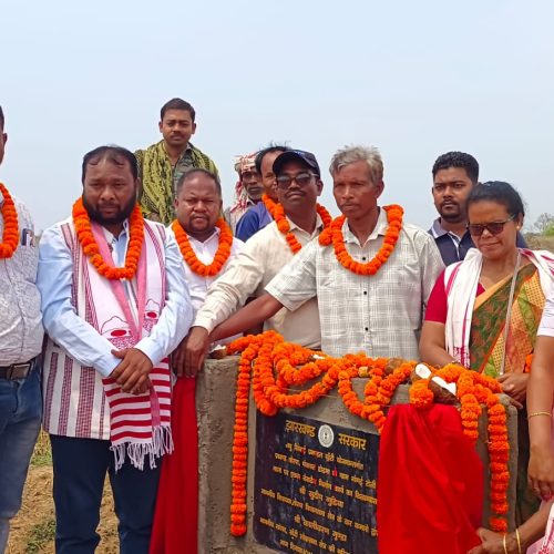 विधायक सुदीप गुड़िया ने किसानों को दिया तोहफा,चेकडेम का किया शिलान्यास।