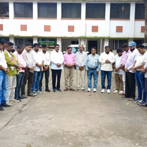 दिसोम गुरु शिबू सोरेन को दी गई श्रद्धांजलि।