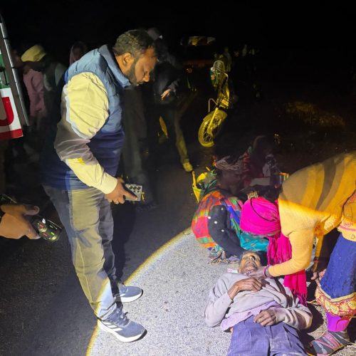 हादसे के बाद सक्रिय दिखे विधायक सुदीप गुड़िया, घायलों को अस्पताल पहुंचाया,दिए सख्त निर्देश