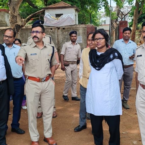 न्यायालय की सुरक्षा व्यवस्था पर एसपी की पैनी नजर,दिए सख्त निर्देश