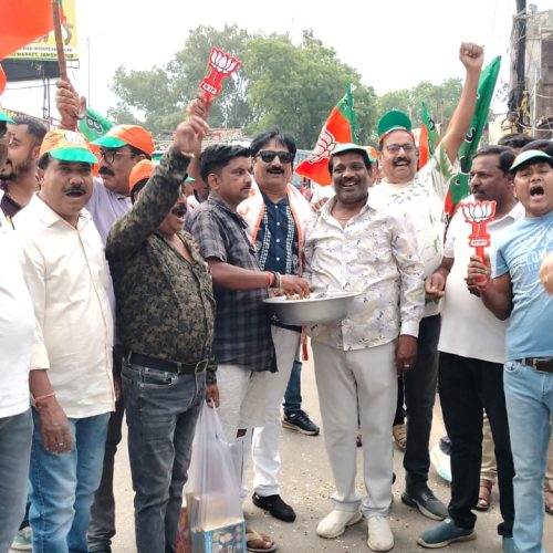 भाजपा की ऐतिहासिक जीत पर खूंटी में जश्न, निकला भव्य विजय जुलूस