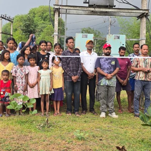 अब सिमटिमड़ा में नहीं रहेगा अंधेरा, 25 केवीए ट्रांसफार्मर चालू