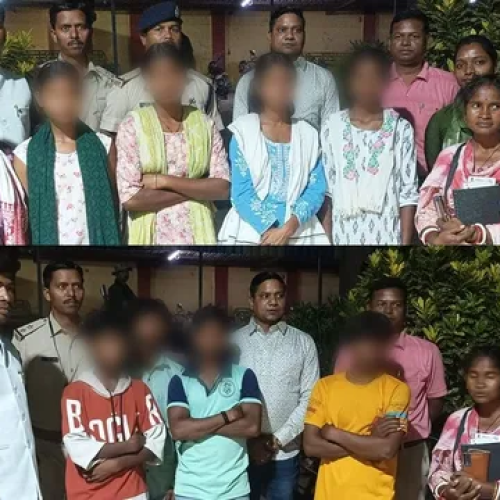 पश्चिमी सिंहभूम में मानव तस्करी की बड़ी साजिश नाकाम, गुजरात और तमिलनाडु ले जाए जा रहे 9 नाबालिगों को पुलिस ने बचाया