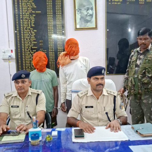 खूंटी में बड़ी वारदात की साजिश नाकाम, हथियार के साथ दो अपराधी गिरफ्तार