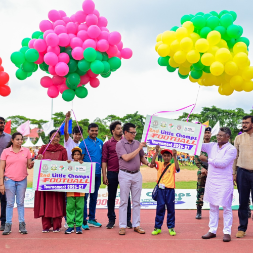 राज्य स्तरीय लिटिल चैंप्स फुटबॉल प्रतियोगिता का आगाज, नन्हें खिलाड़ियों ने दिखाया शानदार खेल