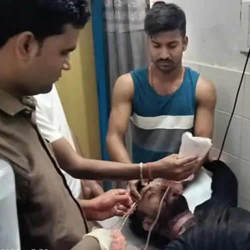 गांव थाना क्षेत्र में डबल मर्डर के आरोपी ने थाना में की खुदकुशी